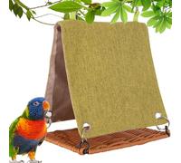 Generico Bird Hut - Hamaca para jaula de pájaros de 15 x 10 x 14 cm | Imitation Rattan Birds Nest | Resistente a los arañazos, Imitate Rattan Swing, Cage Accessory For Lovebirds Parakeet Cockatiels