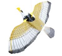 Generico Bird Kites To Scare Birds - 43 x 25 cm Effortless Assembly Garden Bird Scarer - Sound And Light Restraining Reliable Material Realistic Eagle Pigeon Scarer Device, Outdoor Falcon Garden Decor