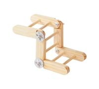 Generico Bird Ladder Bridge - Wood | Parakeet Ladder Natural Interactive Adjustable Games | Bird Cage Toys For Cockatiels Chicken Playground Outdoor Indoor Patio Window Balconies Garden Yard Hammock