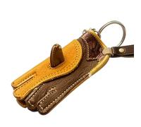 Genérico Bird Lover Keychain - Leather Falconry Glove Keyring Accessory | Vintage Backpack Charm Purse Pendant, Gift for Dad Boyfriend Husband Father Birthday or Father's Day