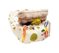 Genérico Bird Nest For Cage | Plush Pet Cage Accessories,Windproof Zipper Winter Warm Bird Hammock - For Pigeon Canary Hummingbird Conure Finch Macaw Lovebird