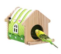 Genérico Bird Nesting Box - Parakeet Nest | Spacious All-Season Ventilated | Bird Nesting Box For Cage | For Sleeping Playing Balcony Living Room Animals Bluebird Robin Parrot Parakeet Budgerigars