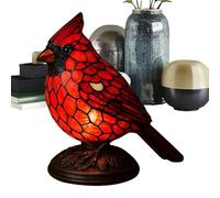 Genérico Bird Night Light - 4.72 Inch Animal Vintage Stained Lamps, Cordless Decorative Bird Light, LED Night Resin Decor | New Year Animal Lover Bedroom Office Study Dorm Birthday Gift Accessories