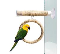 Genérico Bird Perch Stand | Portable Interactive Parrot Stand Rack | Wall Bath Car Travel Perch,for Cockatoo Macaw Parakeet Lovebirds Bath Car Travel Indoor Outdoor Cage