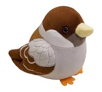 Genérico Bird Plush - Bird Stuffed Animal, 6 Inch Cuddly Doll Room Decor, Cute Realistic Soft Doll | Cute Plush Sparrow Stuffed Animals For Comfort Companion Adults Teens Living Room Bedroom Sofa Bed