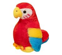 Generico Bird Plush Toy, Simulation Parrot Toy, Soft Fabric Body, Realistic Style Design, Stuffed Animal Figure for Home Work Bedroom Display, 4.72-5.91 Inches Red 1 Piece