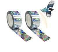Genérico Bird Reflective Tape - Ribbon, Anti Colision Flashing Strip, Outdoor Protective Silver Scare Tape Garden Balcony Fence Roof Window Safety Solution for Home Patio Yard