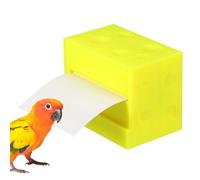 Genérico Bird Shredding Toy, Cheese Shape Parrot Chew and Foraging Toy