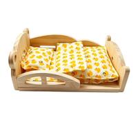 Genérico Bird Sleeping Bed - Wooden Cage Perch | Resting For Birds | 29x18.5x10cm, Open Wooden Design, 3-Piece Set, Chew Resistant Resting Perch for Conures, Cockatiels, Lovebirds, Canaries & Fi