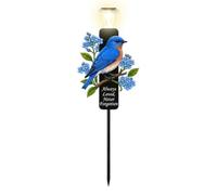 Genérico Bird Solar Light - Bird Cemetery Stake Lamp | Solar Garden Lights