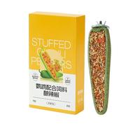 Genérico Bird Toy for Parakeets - Standing Bird Treat Perch Toy, Parrot Enrichment Pecking Stick For Cockatiel Conure, Home Apartment Balcony Garden Backyard Courtyard Garage Barn Cage Accessory