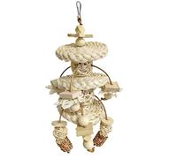 Genérico Bird Toy,Natural Wooden Woven Foraging Shredder | Shredding Toys for Birds - for Macaws Lovebirds Interactive Beak Grinding Boredom Relief