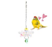 Genérico Bird Toys | 360 grados Rotating Interactive Pet Enrichment Supplies, 8 x 8 x 3 cm Colorful Healthy Parakeet Toys Wheel - for Macaws Lovebird Conures Cockatiels Finches Indoor Outdoor Garden