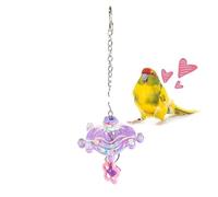Genérico Bird Toys | 360 grados Rotating Interactive Pet Enrichment Supplies, 8 x 8 x 3 cm Colorful Healthy Parakeet Toys Wheel - for Macaws Lovebird Conures Cockatiels Finches Indoor Outdoor Garden