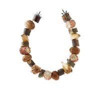 Genérico Bird Toys - Beak Grinder Game | Wooden Bird Cage Toys with Natural Material for Gum Health, Lovebird Cage Accessories, Ornamental House Enrichment, Interactive Chewing and Climbing Toy