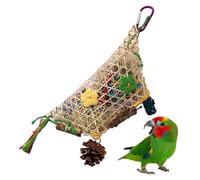 Genérico Bird Toys, Parrot Chewer, Foraging Trainer, 9.06x3.94x1.57 Inches Mental Stimulation Accessory, Enrichment Boredom Tool, for Indoor Outdoor Breeding Habitat Training Use