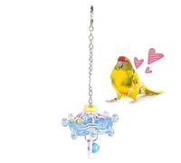 Genérico Bird Toys - PC 8x8x3cm | Pet Toy, 360 Degree Rotating Parakeet Wheel | Colorful Bird Enrichment Toy For Macaws Lovebird Conures Cockatiels Finches Indoor Outdoor Garden Cage Play