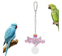 Genérico Bird Toys, Spaceship Novelty Design, 5.91x3.15in Parrot Activity Accessory, Stimulating Interactive Design, Authentic Pet Entertainment for Budgies, Parakeets, Lovebirds, Macaw