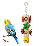 Genérico Bird Toys - Wooden Cockatiel Chew Accessories | Parrot Chewing Toys for Macaws, Lovebirds, Conures, Play, Activities, Enriquement, Training, Jaula, Interior, Pet Birds, Fun, Healthy Beak Care