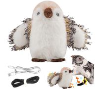 Genérico Birds Cat Toy, Simulated Bird Toy, 6.69x3.94x3.94 Inches, Realistic Chirping Sound, Soft Plush Material, Interactive Play for Small Dogs, Pets, Kids, Teens, and Adults