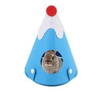 Generico Birds Felt Bed, Bird Hamster Cage Nest, Comfy Small Animal Hammock, Washable Hamster Hideaway Nest, Fashionable for Chinchillas, Hamsters, and Other Small Pets Color BlueGreyCoffee