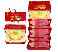 Genérico Birthday Money Envelope, 6 Slots Funny Cards Box with Lights Music