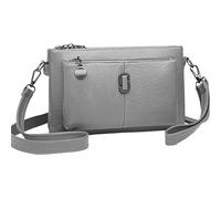 Genérico Blaciokamith Large Capacity Phone Bag Crossbody Bag, Blaciokamith Vintage Multi Pockets Leather Bags (Gray)