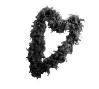 Genérico Black Costume Boa - Long Featheŕ Party Scarf | Fancy Dress Accessory For Women Adults - Carnival Halloween Wedding Birthday Cosplay Performance Outfit Photoshoot Holiday