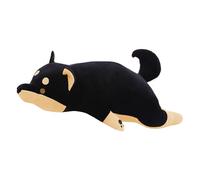 Genérico Black Shiba Plush Toy, Stuffed Animal Dog, Cartoon Animal Doll, Home Decoration & Companion, Ideal for Kids, Boys, Girls, Bedroom Decor, Playroom, Sleep Time Buddy, 20.47 Inches