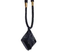 Genérico Black Tourmaline Pendant Necklace - Polished Rough Crystal Stone