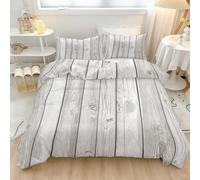 Genérico Blanco Grisáceo Funda Nórdica con Estampado de Minimalismo Arte Digital Rayas,Hipoalergénica Suave y Transpirable - Funda Nórdica de 150 x 220 cm + Funda de Almohada 2 x 50 x 70 cm