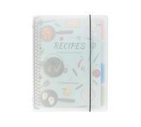 Genérico Blank Recipe Journal, Hardcover A4 Kitchen Book, Portable 160 Page Recipe Organizer, 8.46x10.83in Customizable Chef Cookbook, Personal Cooking Notebook for Home Kitchen