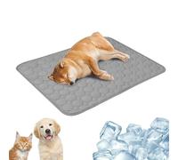 Genérico Blanket,Non-Slip Pads,Washable & Portable Pad,Summer Cool Pads Pets Cool Blanket for Dogs Cats,for Indoor & Outdoor (Gray, L)
