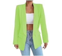 Genérico Blazer Ajuste Holgado Mujer Entretiempo Chaqueta Elegante Chaqueta Tipo Blazer Para Mujer Abierta Frente Estilo Moderno Deportiva Ajustada Botones Vintage Entallada Trabajo Oficina