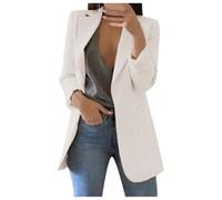 Genérico Blazer Camisola de cuello redondo con cuello redondo para mujer, Top sin mangas con tirantes finos, de moda, verano, blanco, S