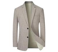 Genérico Blazer Casual para Hombre, Americanas De Hombre con Solapa Manga Larga Ligera Y Suave Abrigo Deportivo De Botones Chaqueta De Traje para Bodas Y Negocio