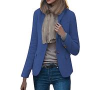 Genérico Blazer De Manga Larga Con Botones Y Bolsillo Para Mujer Traje Chaqueta Mujer Traje Chaqueta Informal Casual Diario Y Abrigo De Elegante Jacket Corta Con Bolsillos Ceremonia Cuello
