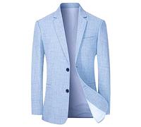 Genérico Blazer Hombre Casual Primavera, Americanas Hombre Sport Slim Fit Chaquetas De Traje Formal De Negocios Un Botón De Un Solo Pecho Chaqueta Elegante con Bolsillo