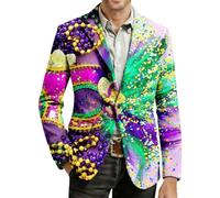 Genérico Blazer Hombre Fiesta Americana Moda - Chaqueta de Pana Carnival Velvet para Eventos Formales y Ropa Informal Negocios con un Corte Moderno diseño Elegante.