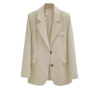 Genérico Blazer Mujer - Americana Mujer Azul - Chaqueta Deportiva De Manga Larga con Un Botón para Mujer Abrigo Deportivo Ligero Informal De Negocios