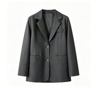 Genérico Blazer Mujer Diseño Coreano Casual, Americana Elegante para Petite con Solapa, Chaqueta de Traje Moderna para Primavera, Calle y Trabajo
