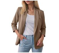 Genérico Blazer Mujer Slim Fit Con Ajuste Chaqueta Mujer Chaquetas Negras De Blazer Elegante Para Ajuste Holgado Entretiempo Primavera Deportiva Ajustada Botones Vintage Entallada Trabajo Oficina
