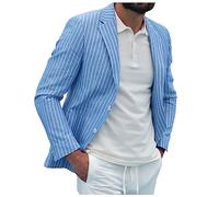 Genérico Blazers Hombre, Chaqueta Americana Hombre Invierno, Talla Grande con Botones Manga Larga con Estampado Abrigo Elegante Cómodo Casual Retro Slim Fit Moda Holgados Blazers