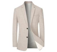 Genérico Blazers Hombre Verano, Americana Hombre Sport Slim Fit Chaqueta De Sólido De Un Solo Pecho Abrigo Chaqueta De Dos Botones Casual Blazer para Bodas Negocios Y Veladas
