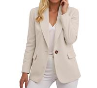 Genérico Blazers Mujer Slim Fit Elegante Manga Larga Traje De solapa Negocios Chaqueta Ceremonie Mujer Traje Sastre Oficina Negocios Con Bolsillos Color Variedad