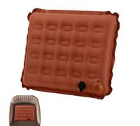 Genérico Bleacher Cushion - Compact Inflatable Event Seating Pad, Lightweight Foldable Chair Insert with Safety Visibility Strip Comfort Boost, Ideal for Concert Games Hiking Trips