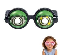 Genérico Blink & Wink Novelty Glasses, Funny Winking Glasses with Winking Eye Mechanism, Novelty Blinking Glassess for Party (Green)