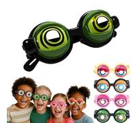 Genérico Blink & Wink Novelty Glasses, Winking Glasses, Funny Sunglasses for Adults, Adult Size Silly Sunglasses with Blinking Eyeball (Green)