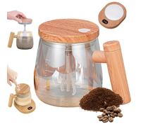 Genérico Bloame Self Stirring Mug, 400ml High Speed Mixing Cup with Lid, Electric Rechargeable Automatic Stirring Cup with Detachable Stir Bar for Coffee Protein Shakes Milk Mix (Colorful,with Pad)