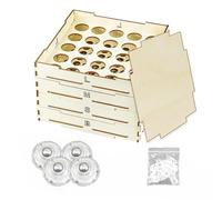 Genérico Blocks Sorter Sifter - Durrable 4 Tray Sorting Boxes, Smmooth Surrface Brick Organizers Trays, Ensurre 3 Different Size Woodens, Qualiity Tidy Games Space Holders - For Building Block Lovers